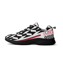 Load image into Gallery viewer, UX Red Logo, Black, Red Strips &amp; White Adult EVA Mesh Walking Running Shoes
