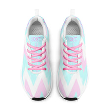 Load image into Gallery viewer, UX Pink Logo, Light Blue , Pink Strips &amp; Light Blue Adult EVA Mesh Walking Running Shoes
