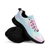 Load image into Gallery viewer, UX Pink Logo, Light Blue , Pink Strips &amp; Light Blue Adult EVA Mesh Walking Running Shoes

