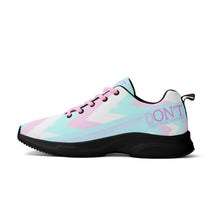 Load image into Gallery viewer, UX Pink Logo, Light Blue , Pink Strips &amp; Light Blue Adult EVA Mesh Walking Running Shoes
