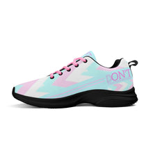 Load image into Gallery viewer, UX Pink Logo, Light Blue , Pink Strips &amp; Light Blue Adult EVA Mesh Walking Running Shoes
