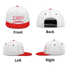 Load image into Gallery viewer, UX White Logo Red &amp; White Snapbacks

