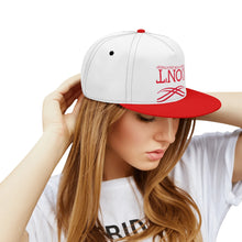 Load image into Gallery viewer, UX White Logo Red &amp; White Snapbacks
