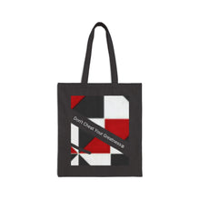 Load image into Gallery viewer, Copy of DCYG White Logo&amp; Red ,White &amp; Black Cotton Canvas Tote Bag
