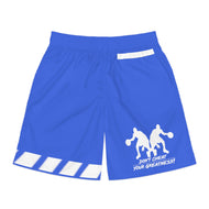 DCYG Dbl Basketball Players  Royal Blue & White Men's Shorts