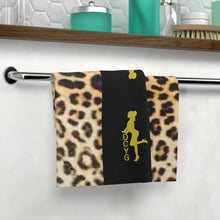 Load image into Gallery viewer, DCYG 24 FR Stax Gold &amp; Leopard Face Towel
