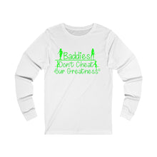 Load image into Gallery viewer, DCYG 24SX  Baddies Green logo Unisex Jersey Long Sleeve Tee
