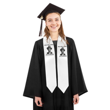 Load image into Gallery viewer, Ancestors Black, Male, Black Logo &amp; White Graduate Ribbon Class of 2026 as Congrats Grad Party Decoration
