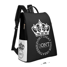 Load image into Gallery viewer, Royalty Black, White Logo &amp; Black , White  Backpack/Nursing Bag
