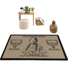 Load image into Gallery viewer, Royalty, Black Logos &amp; Tan Sofa Area Bedroom Rug
