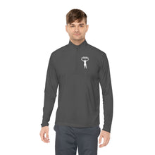 Load image into Gallery viewer, DCYG White logo Mens Arms Up  Quarter-Zip Pullover
