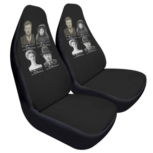 4 Irish Ancestors Planned My Success, White Logo, Black  Front Car Seat Covers