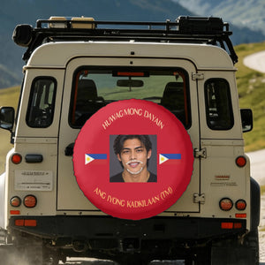 FILIPINO ANCESTORS PLANNED MY SUCCESS(TM),GAS WEAR, White Logo, Flags, Red, Yellow DesignsCustom Spare Tire Cover Wheel Protector, Camper Accessories, Gift for Driver