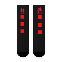 Load image into Gallery viewer, DCYG Red &amp; Black Womens Crew Socks (EU)
