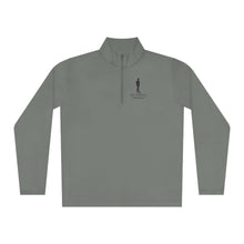 Load image into Gallery viewer, DCYG Black logo Man W/ Hat Quarter-Zip Pullover
