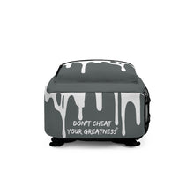 Load image into Gallery viewer, DCYG DRIP 24 White logo &amp;:Grey Backpack
