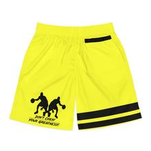Load image into Gallery viewer, DCYG Dbl Basketball Players Black &amp; Neon Yellow Men's  Shorts
