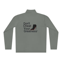 Load image into Gallery viewer, DCYG Black Red Bottoms Unisex Quarter-Zip Pullover
