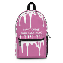 Load image into Gallery viewer, DCYG DRIP 24 White logo &amp; Light Pink Backpack
