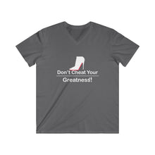 Load image into Gallery viewer, DCYG Red Bottoms Fitted V-Neck Short Sleeve Tee
