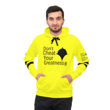 Load image into Gallery viewer, DCYG Black &amp; Neon Yellow Athletic Hoodie (AOP)
