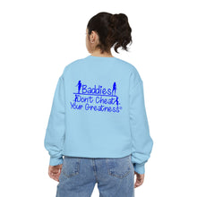 Load image into Gallery viewer, DCYG 24SX Baddies Blue Logo  Garment-Dyed Sweatshirt
