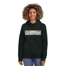 Load image into Gallery viewer, Black Vegas Tours Black , Gold Logo Unisex Drummer Hoodie - &#39;Do Everything Impossible&#39; Inspirational Sweatshirt
