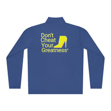 Load image into Gallery viewer, DCYG Yellow Red Bottoms Unisex Quarter-Zip Pullover
