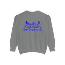 Load image into Gallery viewer, DCYG 24SX Baddies Blue Logo  Garment-Dyed Sweatshirt

