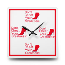 Load image into Gallery viewer, Copy of DCYG Red Red Bottoms , White and Red  Acrylic Wall Clock
