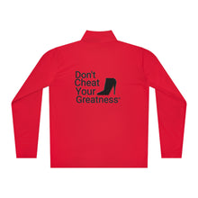 Load image into Gallery viewer, DCYG Black Red Bottoms Unisex Quarter-Zip Pullover
