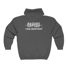 Load image into Gallery viewer, DCYG FX Baddies White Logo Heavy Blend™ Full Zip Hooded Sweatshirt
