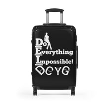 Load image into Gallery viewer, DCYG DEI 24BW White Logo &amp; Black Suitcase
