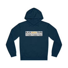 Load image into Gallery viewer, Black Vegas Tours Black , Gold Logo Unisex Drummer Hoodie - &#39;Do Everything Impossible&#39; Inspirational Sweatshirt
