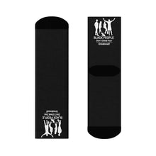 Load image into Gallery viewer, DCYG Black People Black &amp; White Crew Socks
