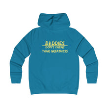 Load image into Gallery viewer, DCYG FX Baddies Yellow Logo Girlie College Hoodie
