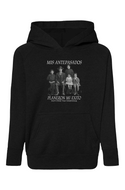 Ancestors+ Latino Family, White Logo Raglan Hooded Sweatshirt