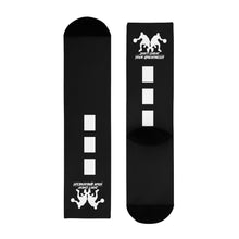 Load image into Gallery viewer, Copy of DCYG Dbl Basketball Players Black &amp; White Crew Socks (EU)
