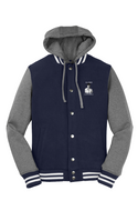 Ancestors Korean, Male, White Logo,Insulated Letterman Jacket