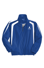 Load image into Gallery viewer, Golfers, White Golf Balls, White Logo Colorblock Raglan Jacket

