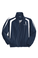 Japanese Male, Golfer, White Logo, Color block Raglan Jacket