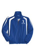 Korean Male, Golfers, White Logo Color block Raglan Jacket