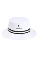 Filipino Female Golfer, Black Logo Oxford Performance Bucket Hat