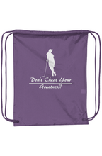 Load image into Gallery viewer, Female Golfer , White Logo &amp; Drawstring Packs lwith DUROcord
