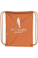 Female Golfer , White Logo & Drawstring Packs lwith DUROcord