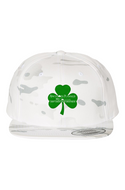 Ancestors Irish Green Clover, White Letter Multicam Alpine Premium Snapback