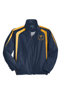 ROYALTY Orange Logo , Navy Colorblock Raglan Jacke