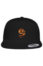 Load image into Gallery viewer, SWAN Orange Dragon Logo Yupoong Adult 5-Panel Classic Trucker Cap
