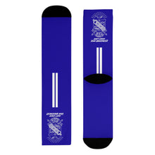 Load image into Gallery viewer, DCYG  White Phi Beta Sigma &amp; Blue Crew Socks (EU)
