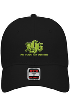 Load image into Gallery viewer, DCYG BOLD Lime Logo Otto Baseball Cap
